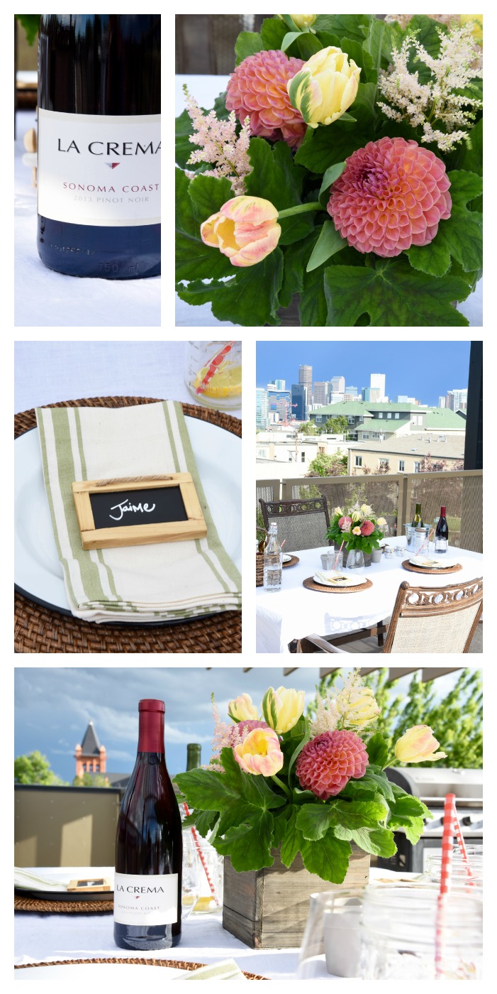 A summer rooftop BBQ full of bright colors and beautiful views!