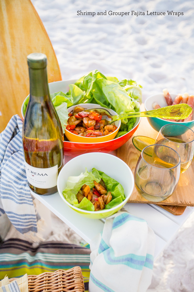 Shrimp and Grouper Fajita Lettuce Wraps- these are so delicious!