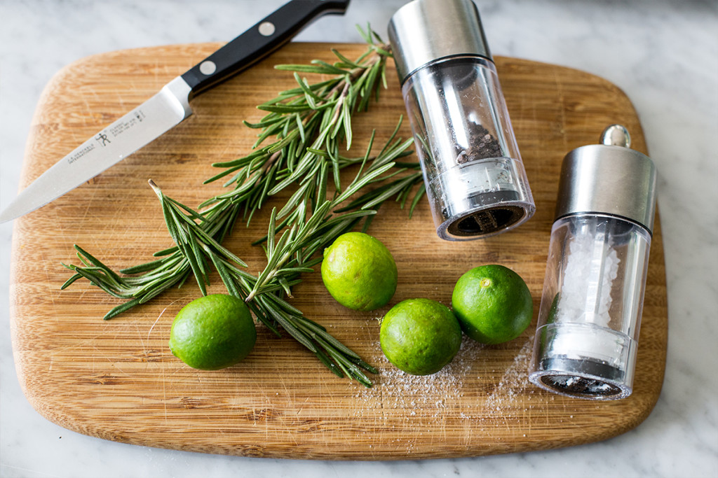 lime and rosemary atlantic red snapper