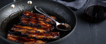 Red Wine Caramelized Pork Belly