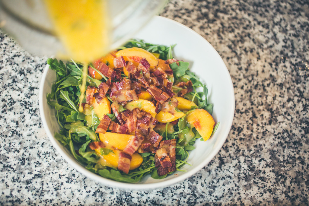 Peach and Arugula Salad