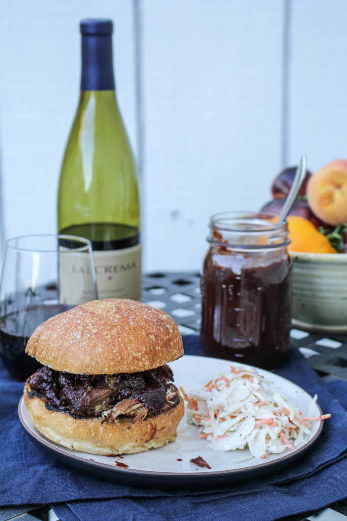 Pulled Pork with Blackberry Pinot BBQ Sauce