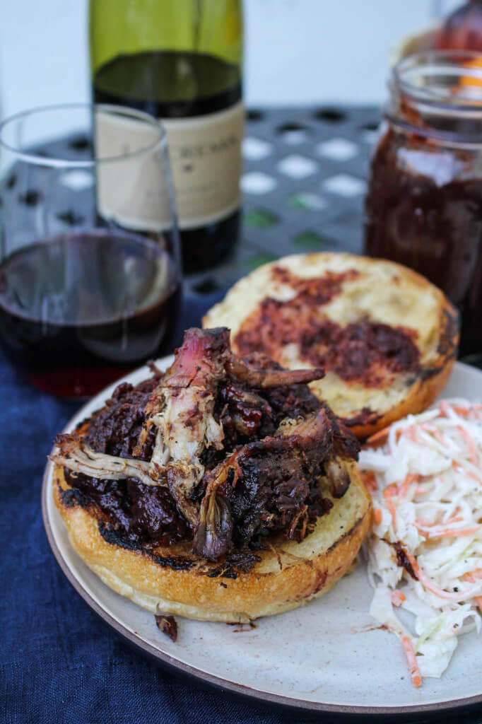 Pulled Pork with Blackberry Pinot BBQ Sauce