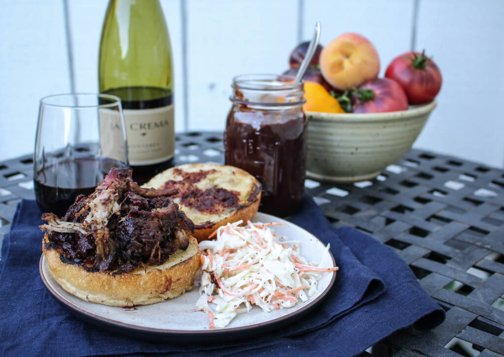 Pulled Pork with Blackberry Pinot BBQ Sauce