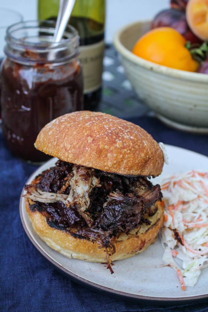 Pulled Pork with Blackberry Pinot BBQ Sauce
