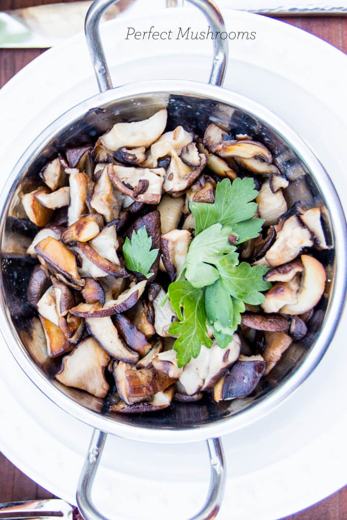 Perfect sauteed mushrooms- the most delicious way to make mushrooms ever!