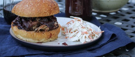 Pulled Pork with Blackberry Pinot BBQ Sauce