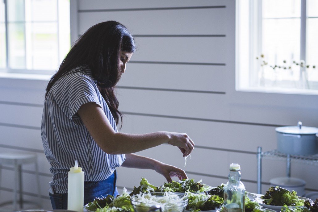 Mixed Greens Salad with Shaved Fennel and Radishes