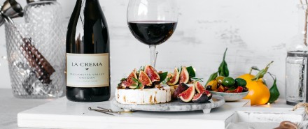 Baked Brie with Figs, Walnuts, and Ancho Chili Honey