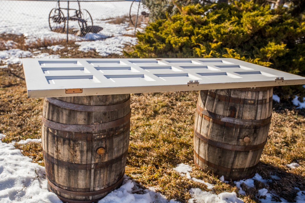 Wine Barrel Table DIY