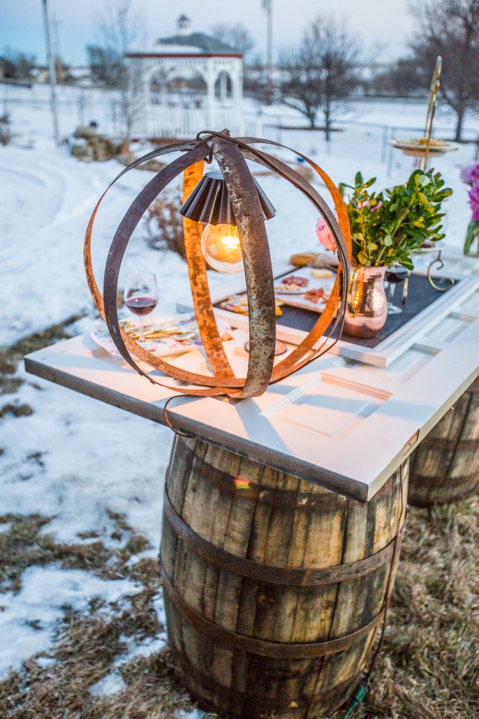 Wine Barrel Table DIY