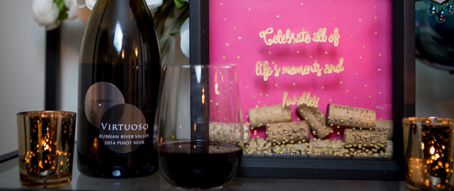 DIY Cork Display to Celebrate Life's Moments - La Crema