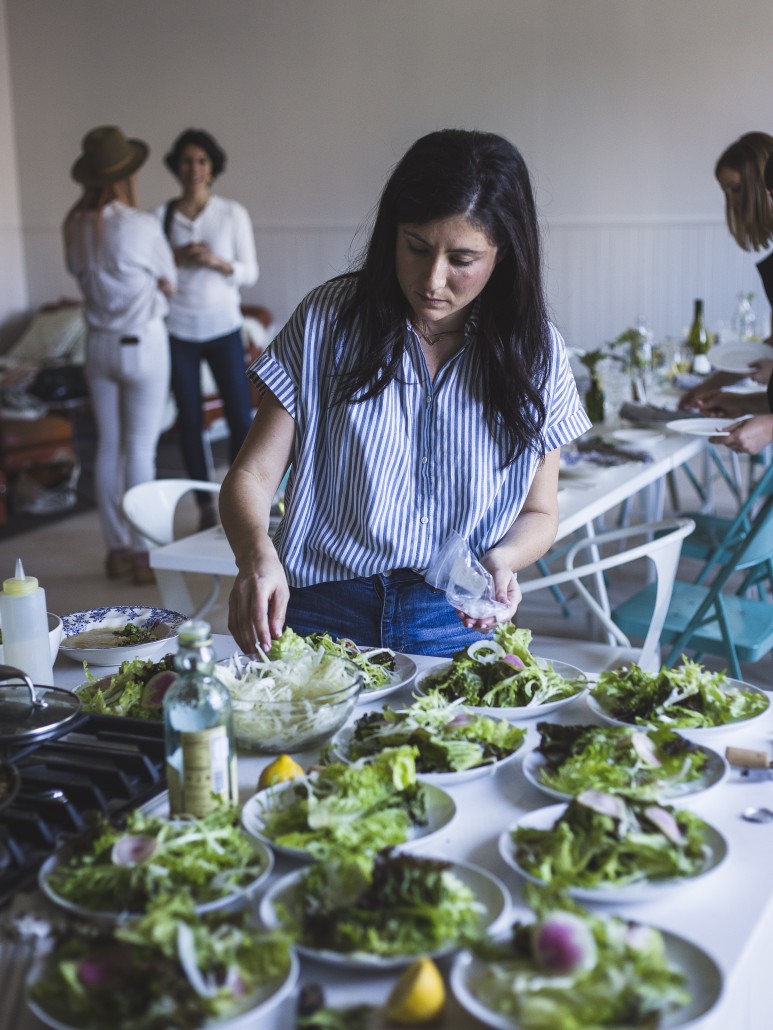 Mixed Greens Salad with Shaved Fennel and Radishes