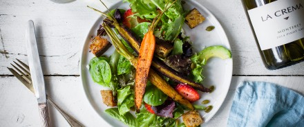Spiced Carrot Salad with a Charred Citrus Vinaigrette