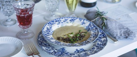 Roasted Leek and Cauliflower Soup