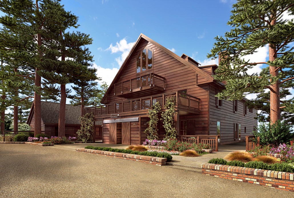 La Crema at Saralee's Vineyard: Rendering of the Outdoor View of the Barn