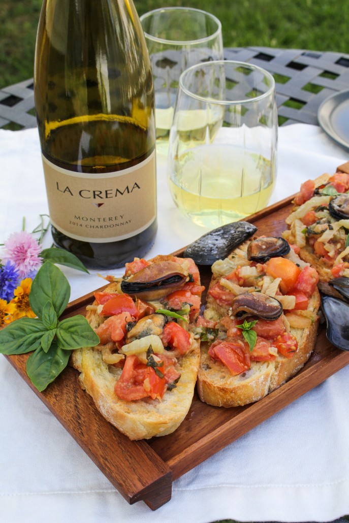 Italian Seafood Dinner: Mussels Bruschetta