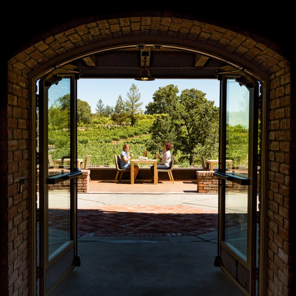 Vineyard-side wine tasting at the La Crema Estate at Saralee's Vineyard