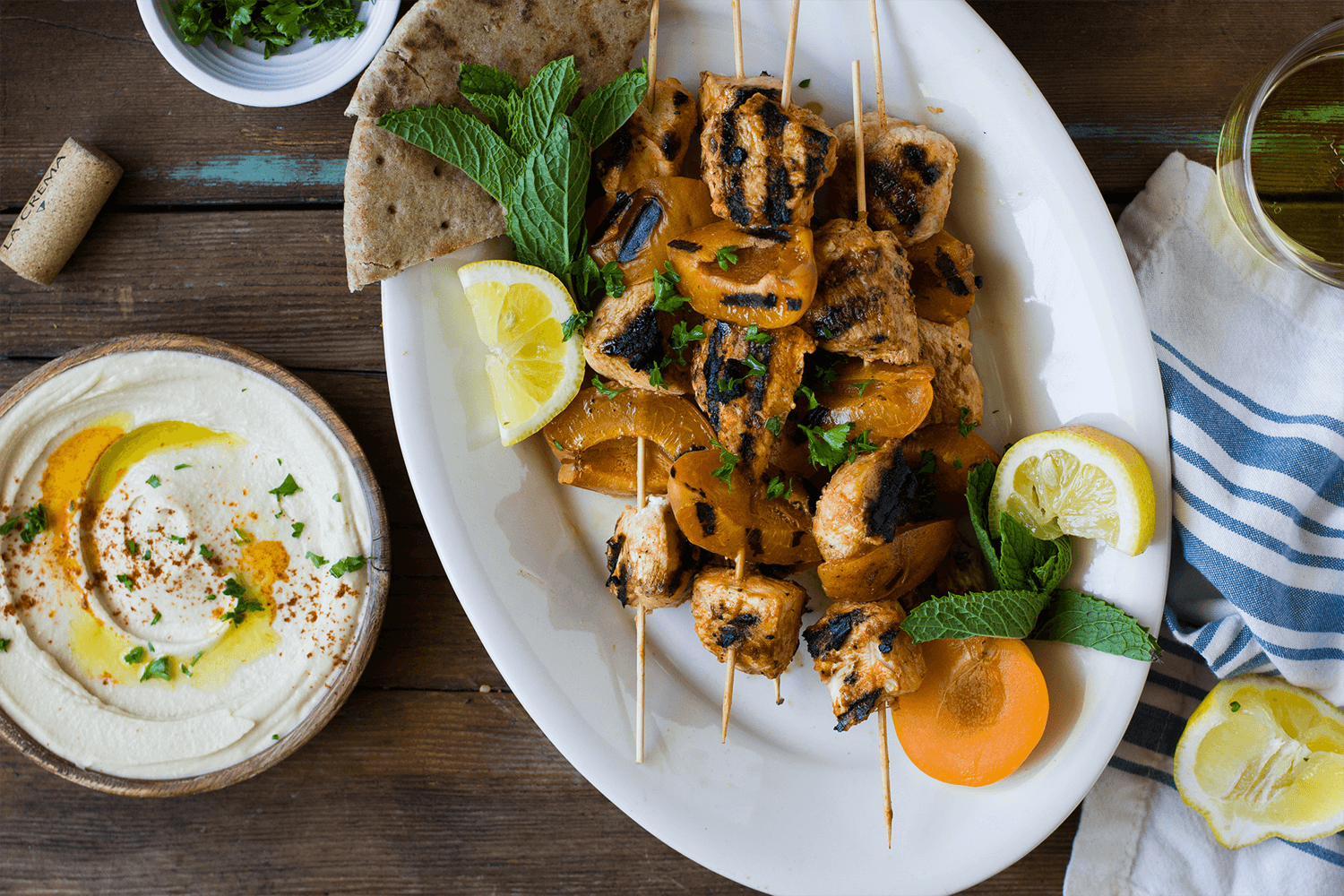 Top 14 Summer Recipes Roundup: Yogurt Marinated Apricot Chicken Skewers