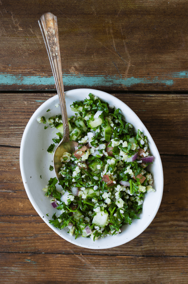 Tabbouleh to enjoy with your Yogurt Marinated Apricot Chicken Skewers