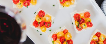 Summer Tapas Party: Goat Cheese Tomato Tarts hero image