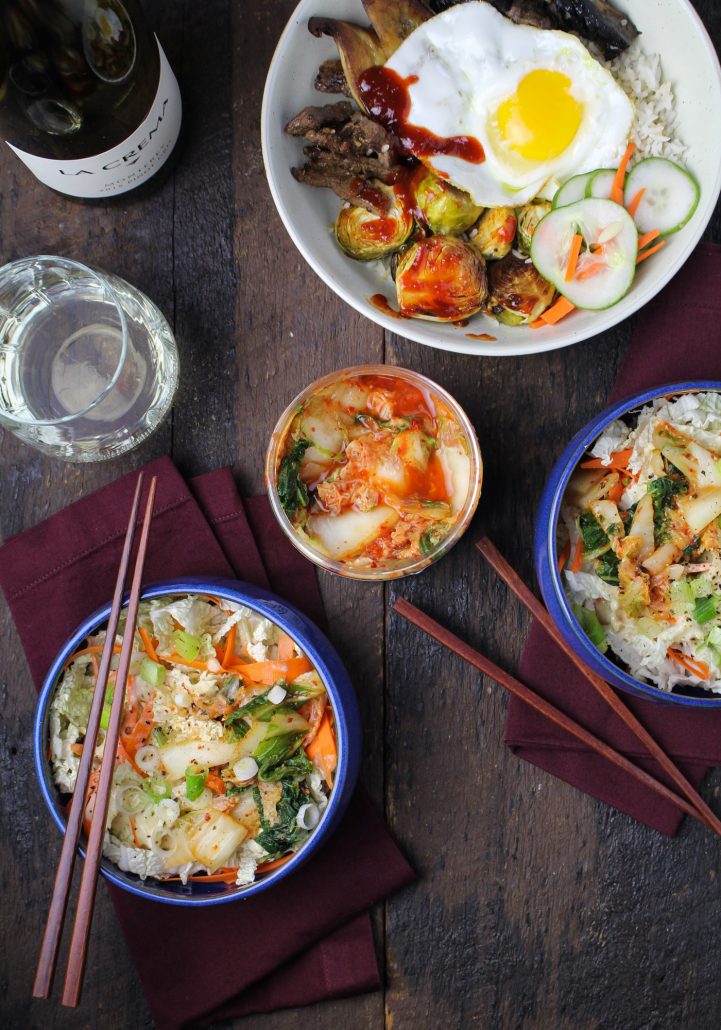 Autumn bibimbap as part of our Korean-inspired dinner