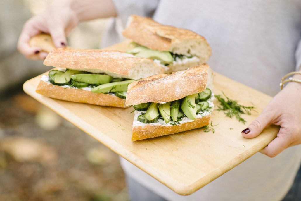 Cucumber-Avocado Sandwiches for a Wine Country Picnic at La Crema