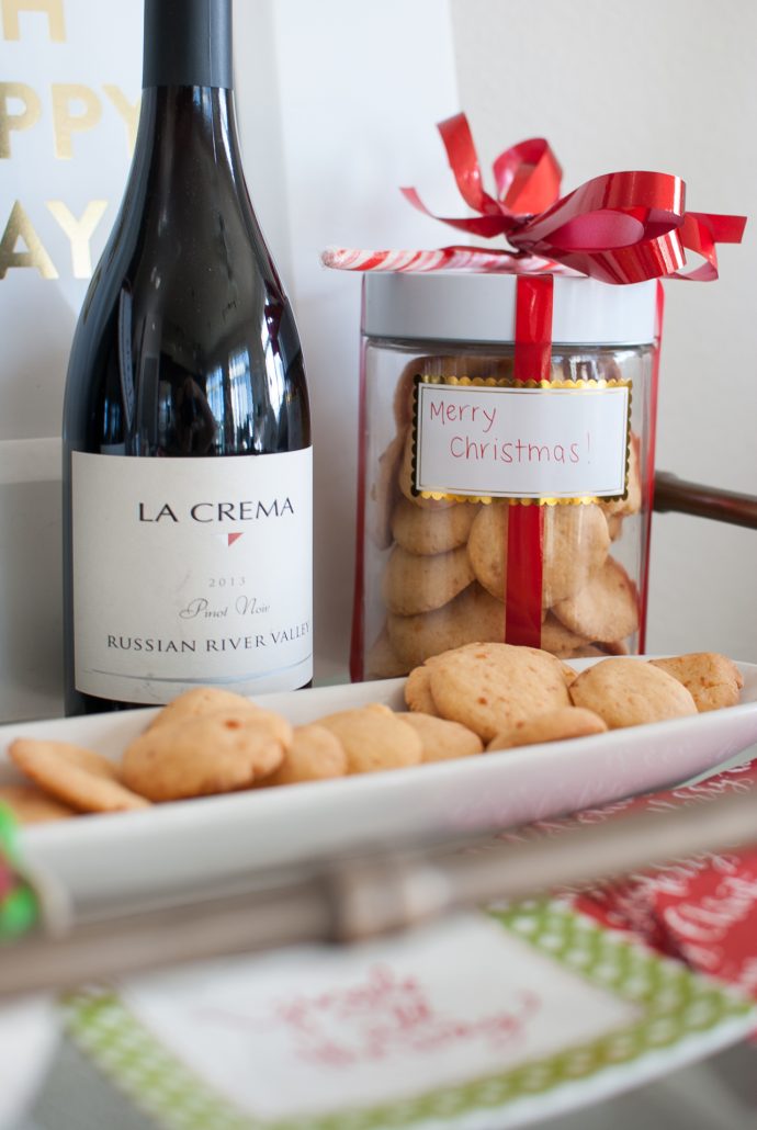 Cheese Biscuits, a Southern favorite and a great hostess gift with a bottle of wine.