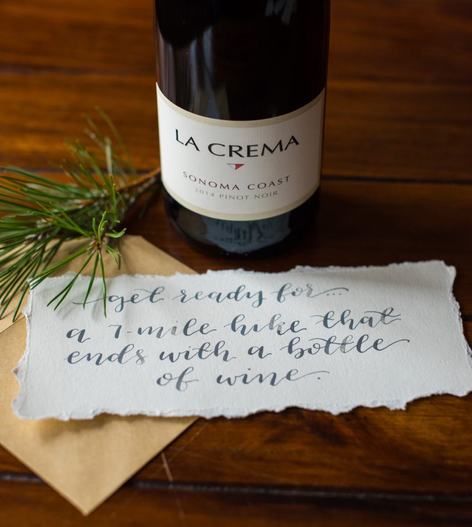 DIY Coupons: "Get ready for...a 7-mile hike that ends with a bottle of wine."