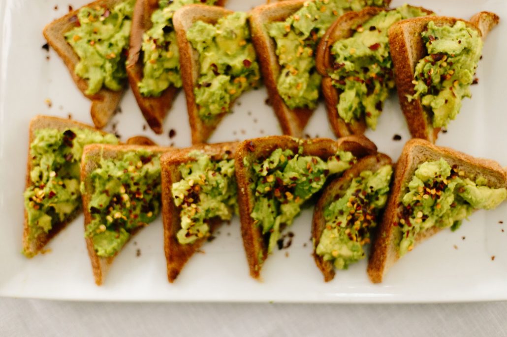 Spicy Avocado Toast for New Year's Day Brunch