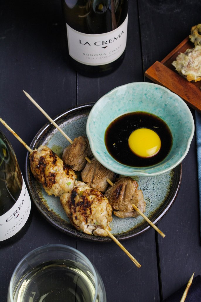 Tsukune and Miso Pork Skewers