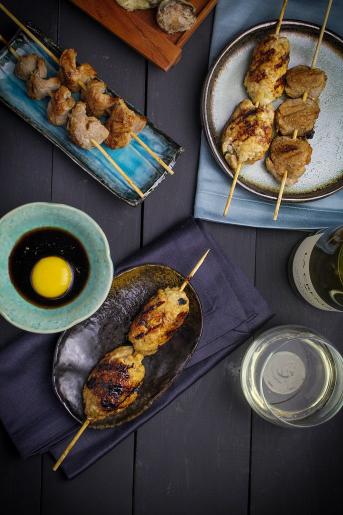 Japanese Izakaya featuring Tsukune: Chicken Meatballs