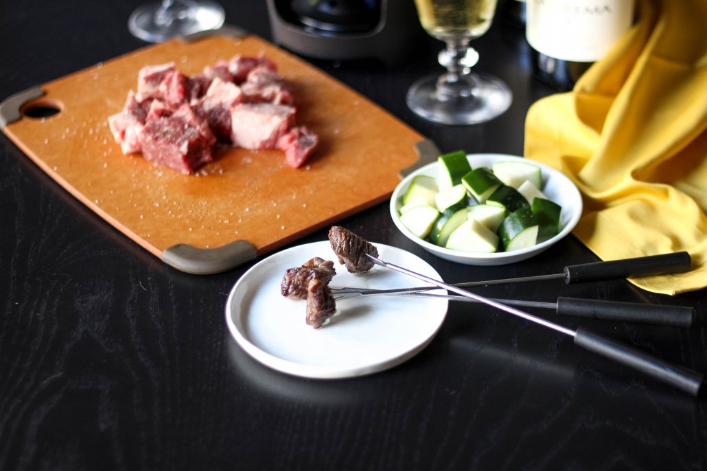 Meat for an oil fondue