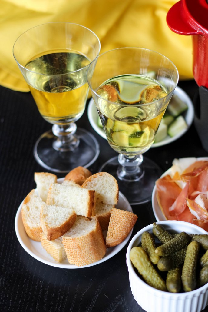 Monterey Chardonnay or Pinot Gris work well with cheese fondue and oil fondue