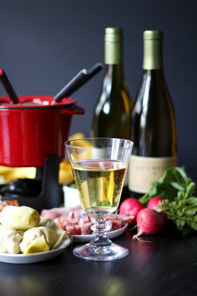 Wine, cheese and fondue! What could be better?