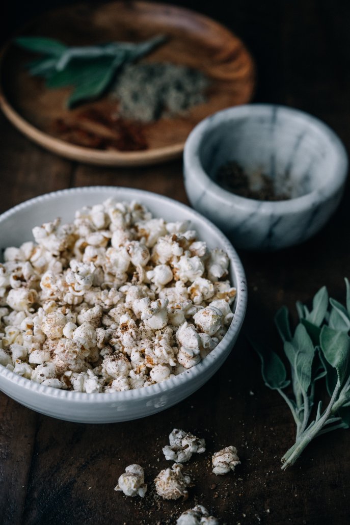 Spiced Popcorn: Sage and Chipotle