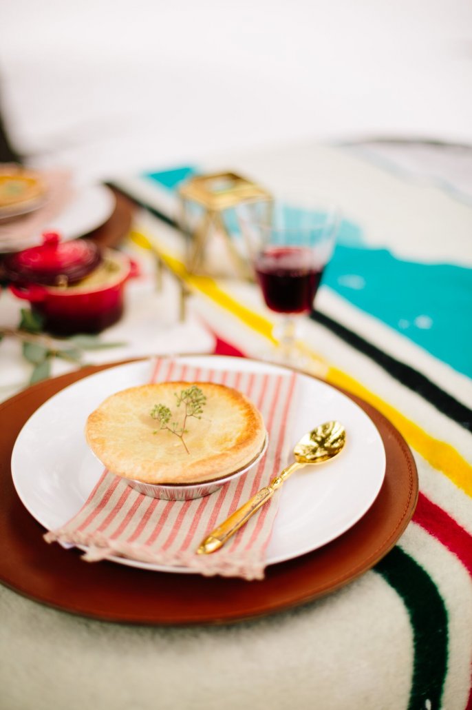 Mini Chicken Pot Pies for a Winter Wonderland Party