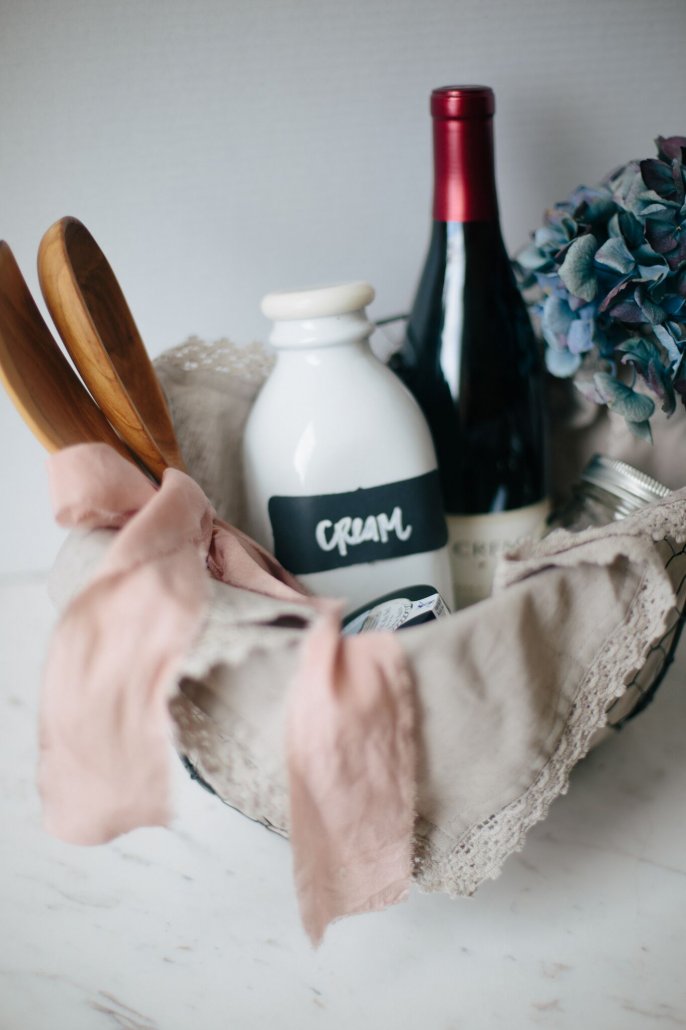 DIY Recipe Kit for Valentine's Day for Fleur de Sel Caramels with a bottle of La Crema Sonoma Coast Pinot Noir