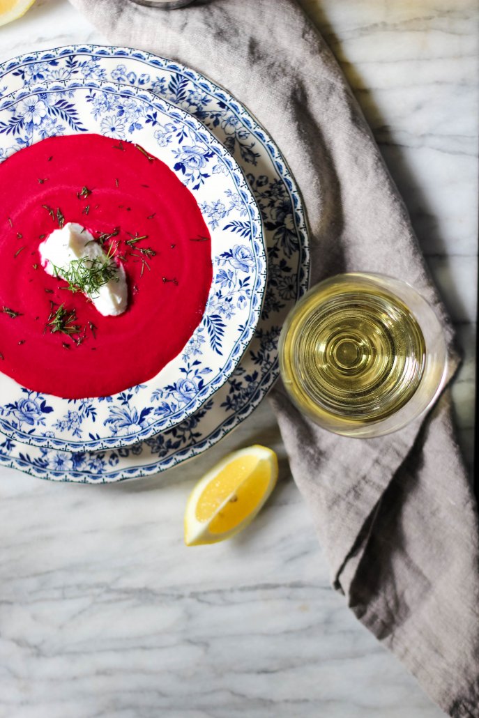 Roasted Beet and Yogurt Soup