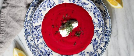 Roasted Beet and Yogurt Soup hero image