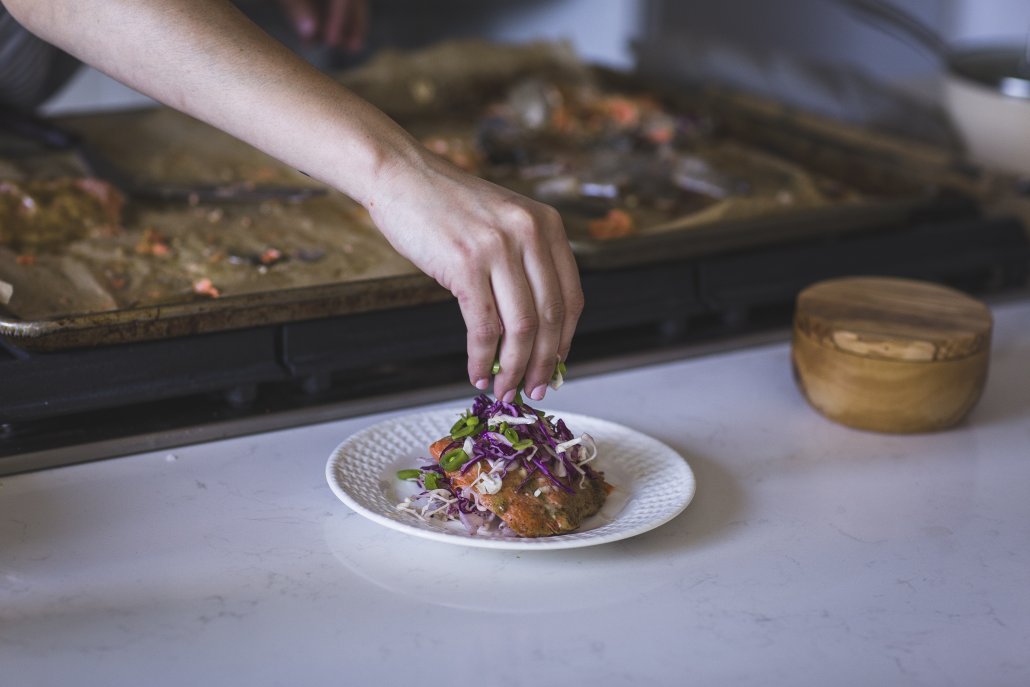 Spring Recipes Roundup: Honey Mustard Glazed Salmon with Spring Slaw