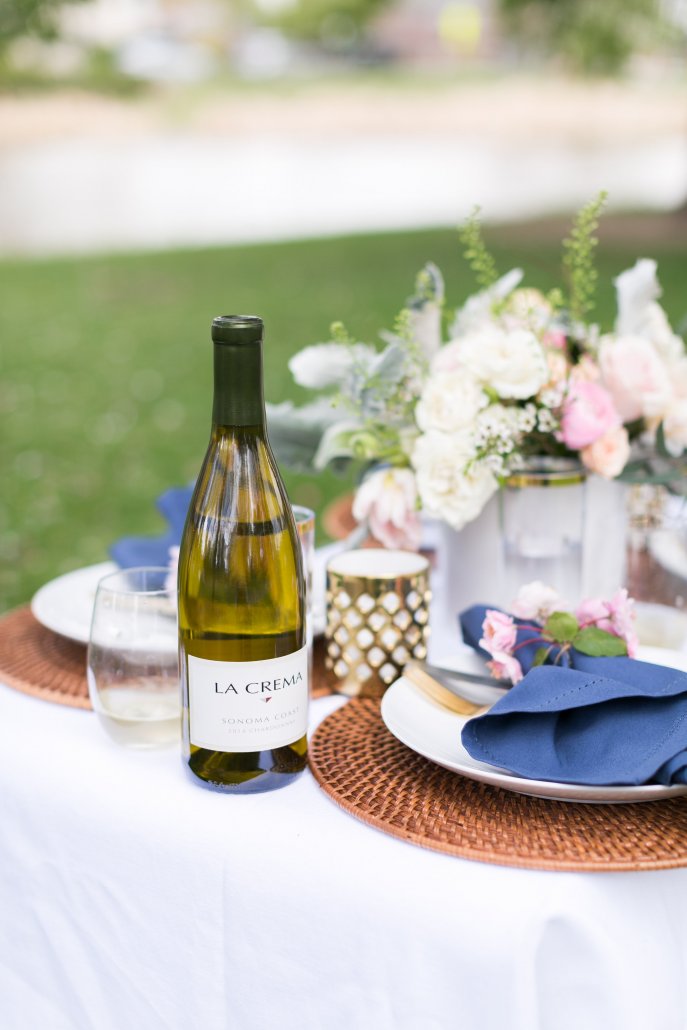 La Crema Chardonnay and Pinot Noir is always a good choice for a spring picnic