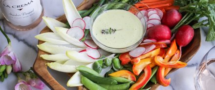 Cooking French with Rosé: Spring Crudites with Herbed Aioli hero image