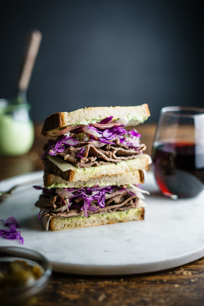 Steak Sandwich with Basil Mayo