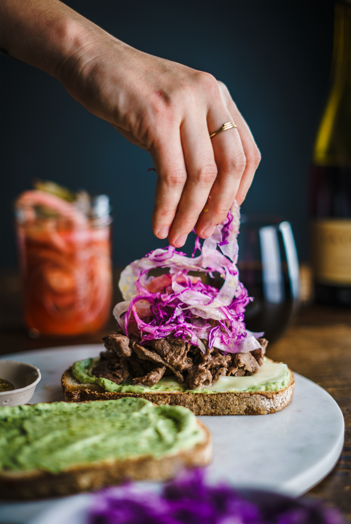 Steak Sandwich with Basil Mayo