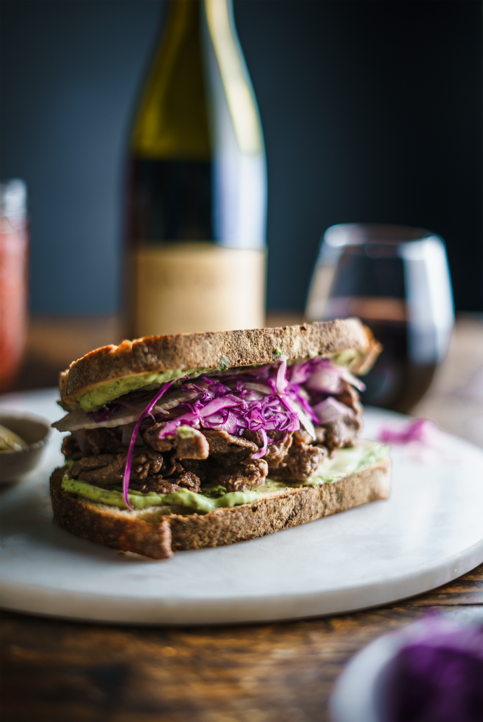 Steak Sandwich with Basil Mayo