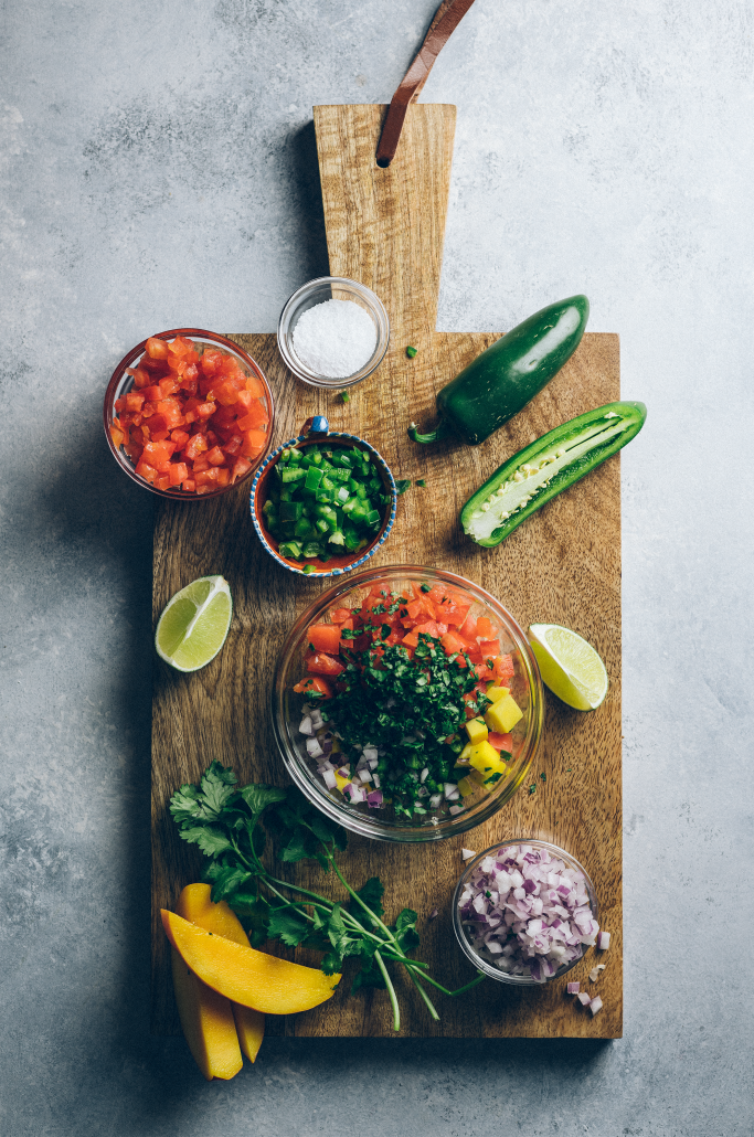 Ingredients to create the best fish tacos