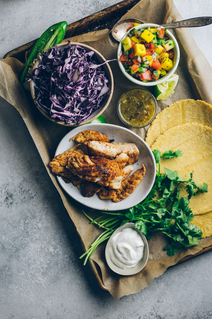 Fish Tacos With Mango Pico De Gallo