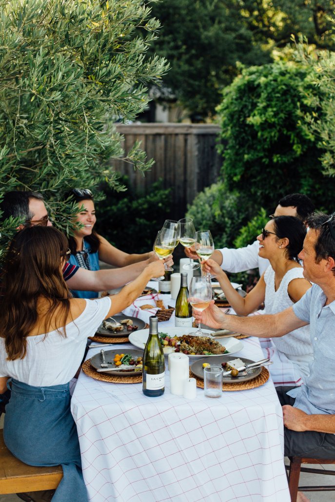 Tuscan Dinner Party featuring La Crema Monterey Chardonnay, hosted by Camille Styles