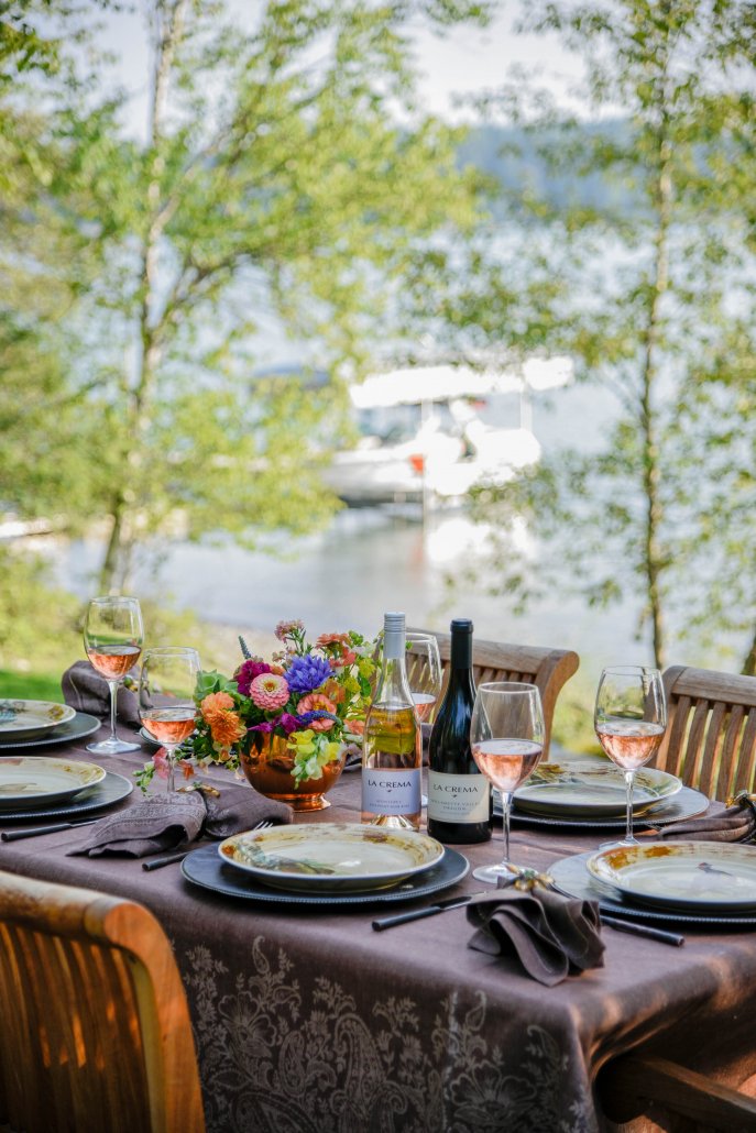 Tablesetting for a Woodland Dinner Party